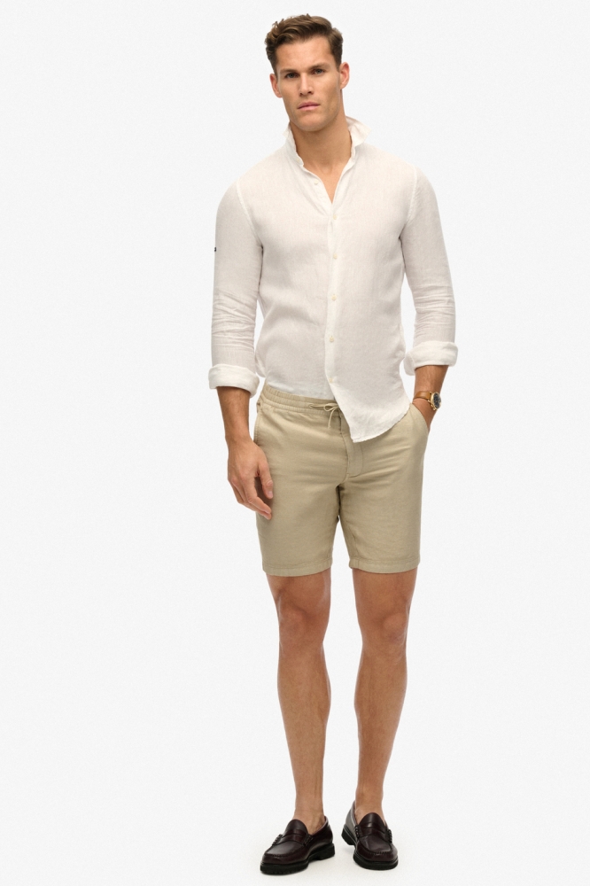 MERCHANT LINEN SHORT M7110455A ABBEY STONE